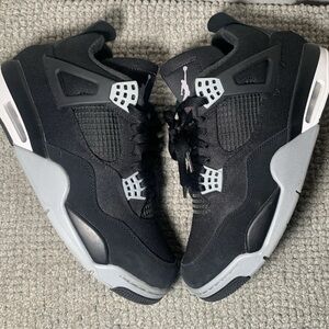 Jordan 4 Black Canvas